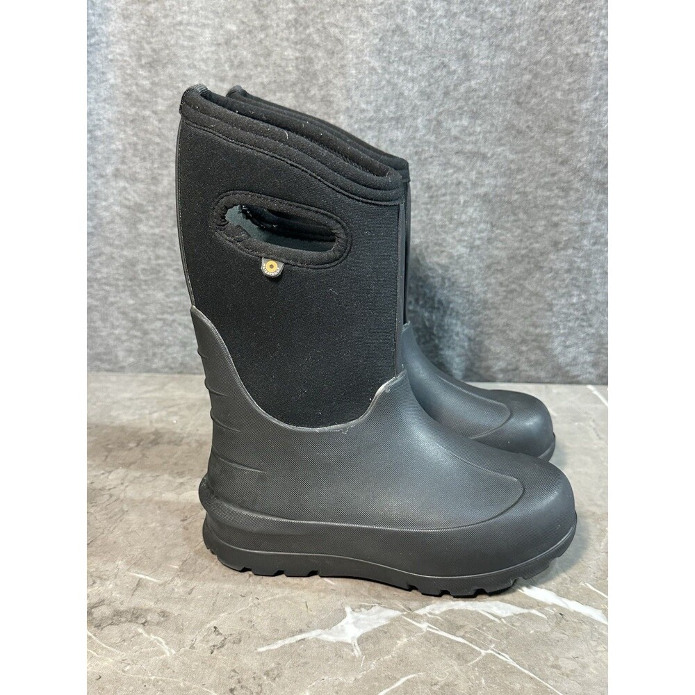 BOGS Kids Youth Kids Size 13 Neo Classic Solid Black Rain Snow Boots Winter